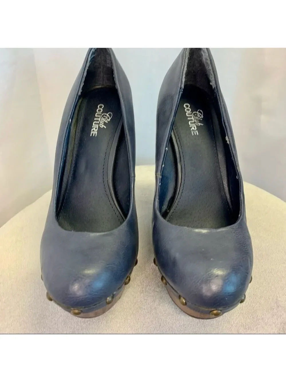 NAVY blue platform high heel size 8.5